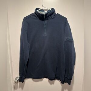 Paul & Shark Yachting Dark Blue 1/4 Zip-Up Sweater